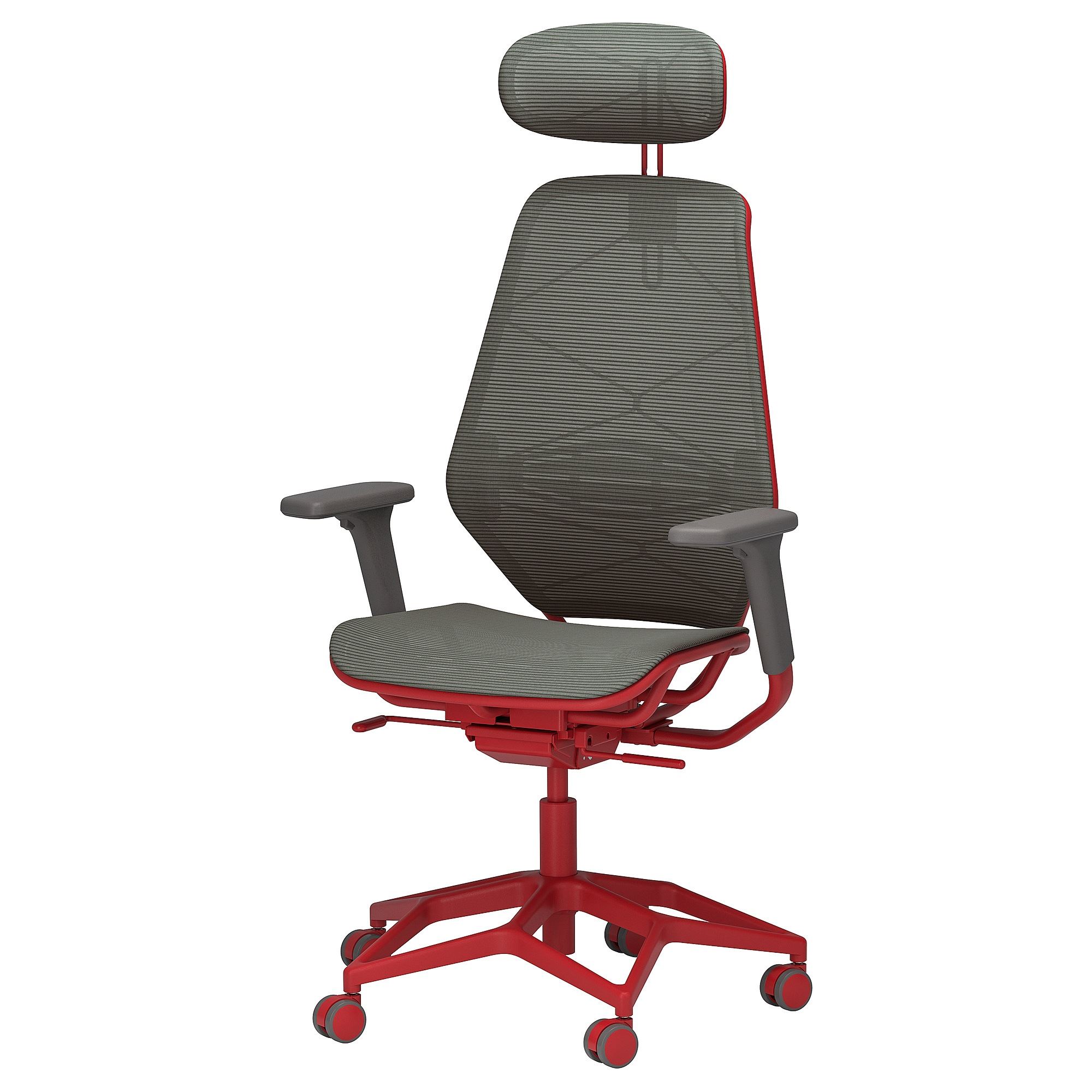 
        STYRSPEL gri-kırmızı oyuncu sandalyesi | IKEA
    