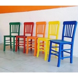 Ahşap &amp; Tahta  Sandalye Renk Renk