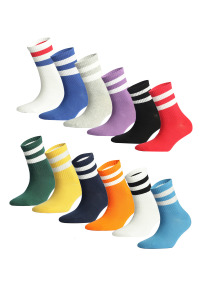 12’li Renkli Spor Çorap