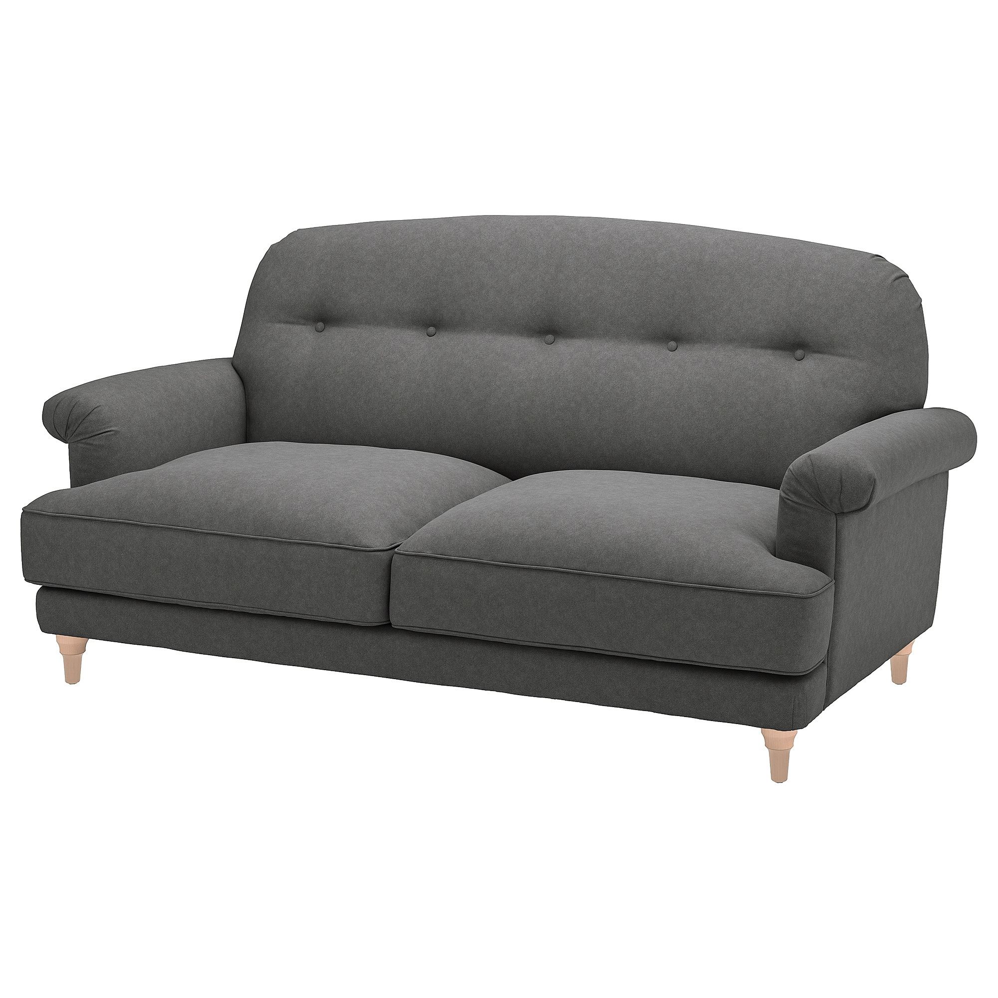 ESSEBODA tallmyra orta gri 2'li kanepe | IKEA
