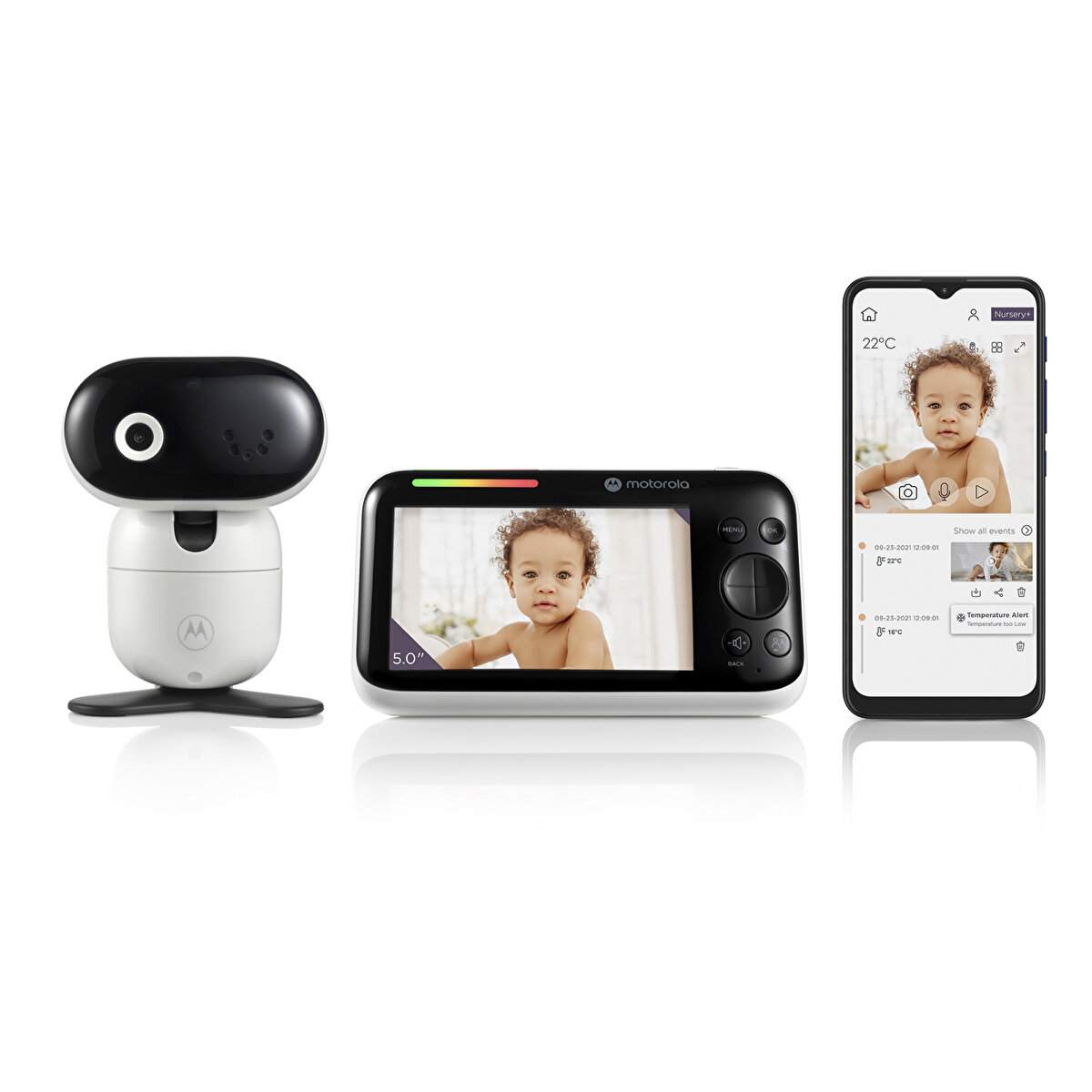 FHD Wifi  CONNECT Bebek Kamerası 5 inç LCD
