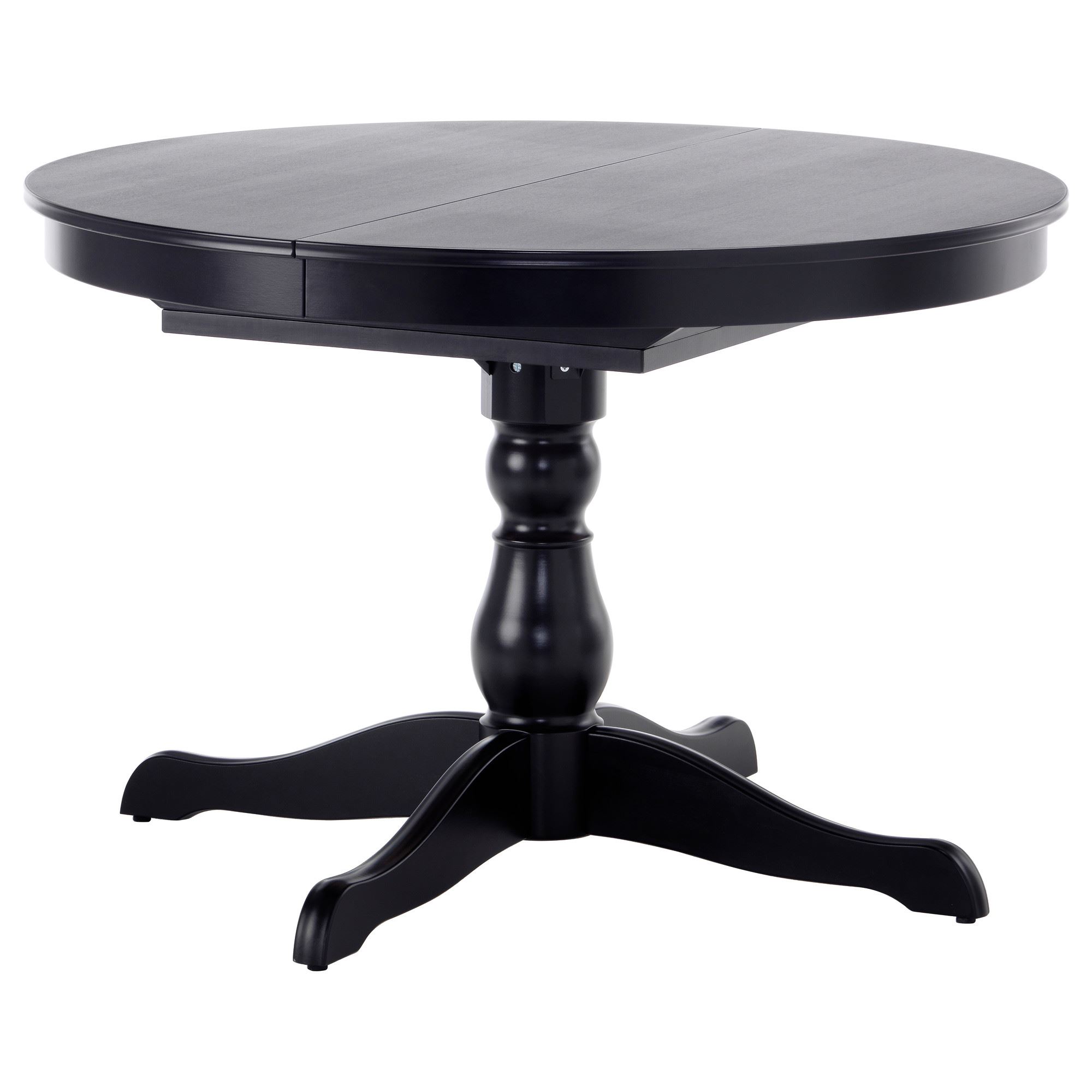 INGATORP siyah 4-6 kişilik yuvarlak yemek masası | IKEA