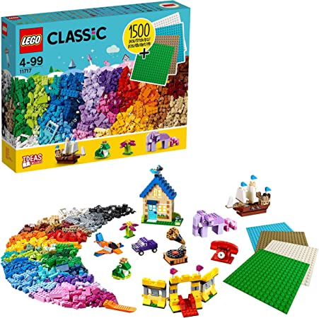 LEGO® Classic Yapım Parçaları ve Zeminler 11717 - Çocuklar için Yaratıcı Oyuncak Yapım Seti (1504 Parça) : Amazon.com.tr: Oyuncak