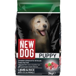 New Dog Kuzu Etli&amp;Pirinçli Yavru Köpek Maması 3 kg