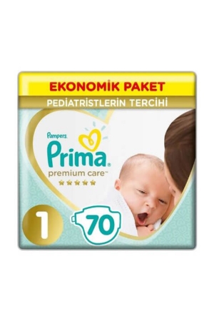 Premium Care Bebek Bezi 1 Beden Beyaz 70 Adet