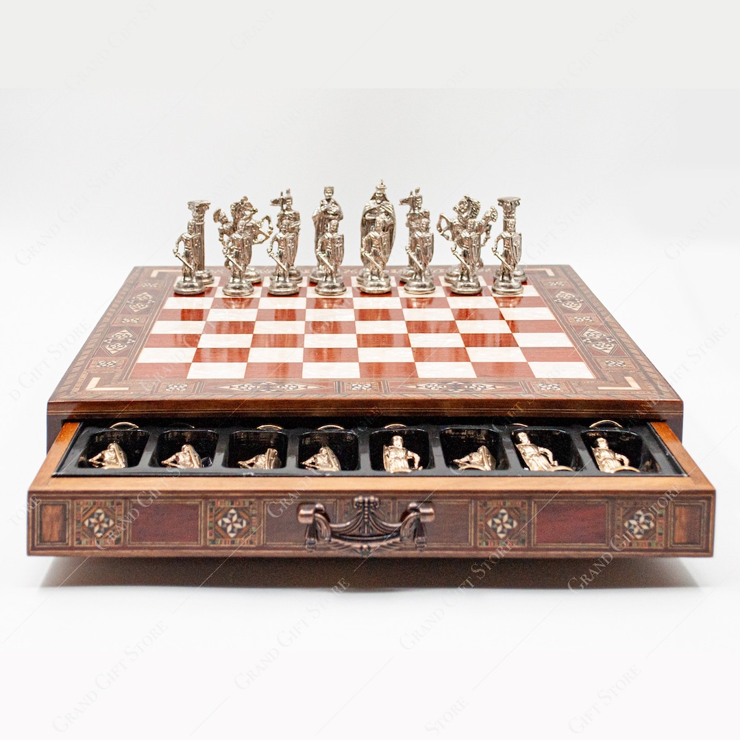 Premium Chess Set With Board Handmade Wooden Chess Board With - Etsy UK