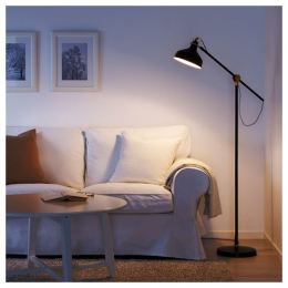 RANARP siyah 153 cm yer ve okuma lambası | IKEA