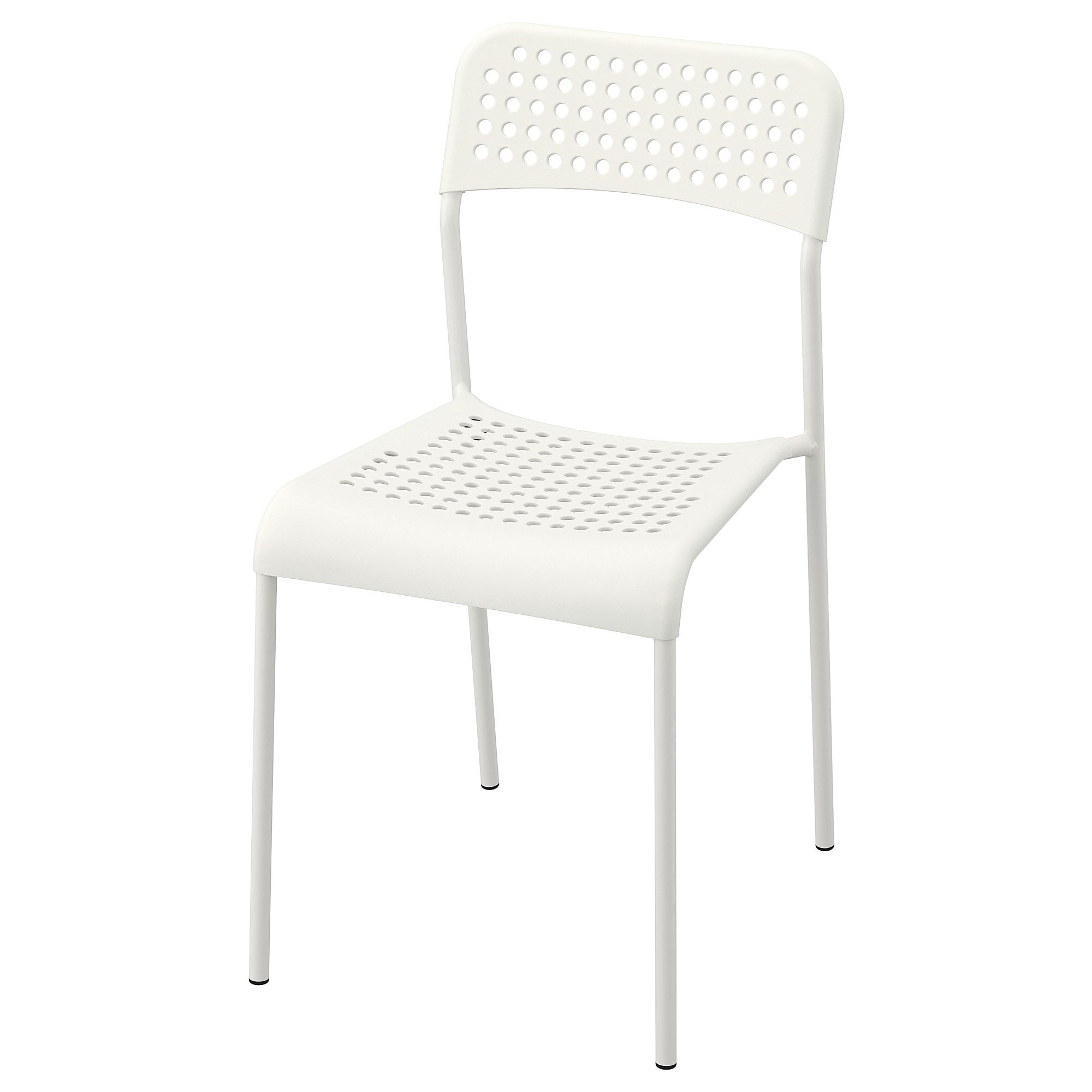 ADDE beyaz plastik sandalye  IKEA