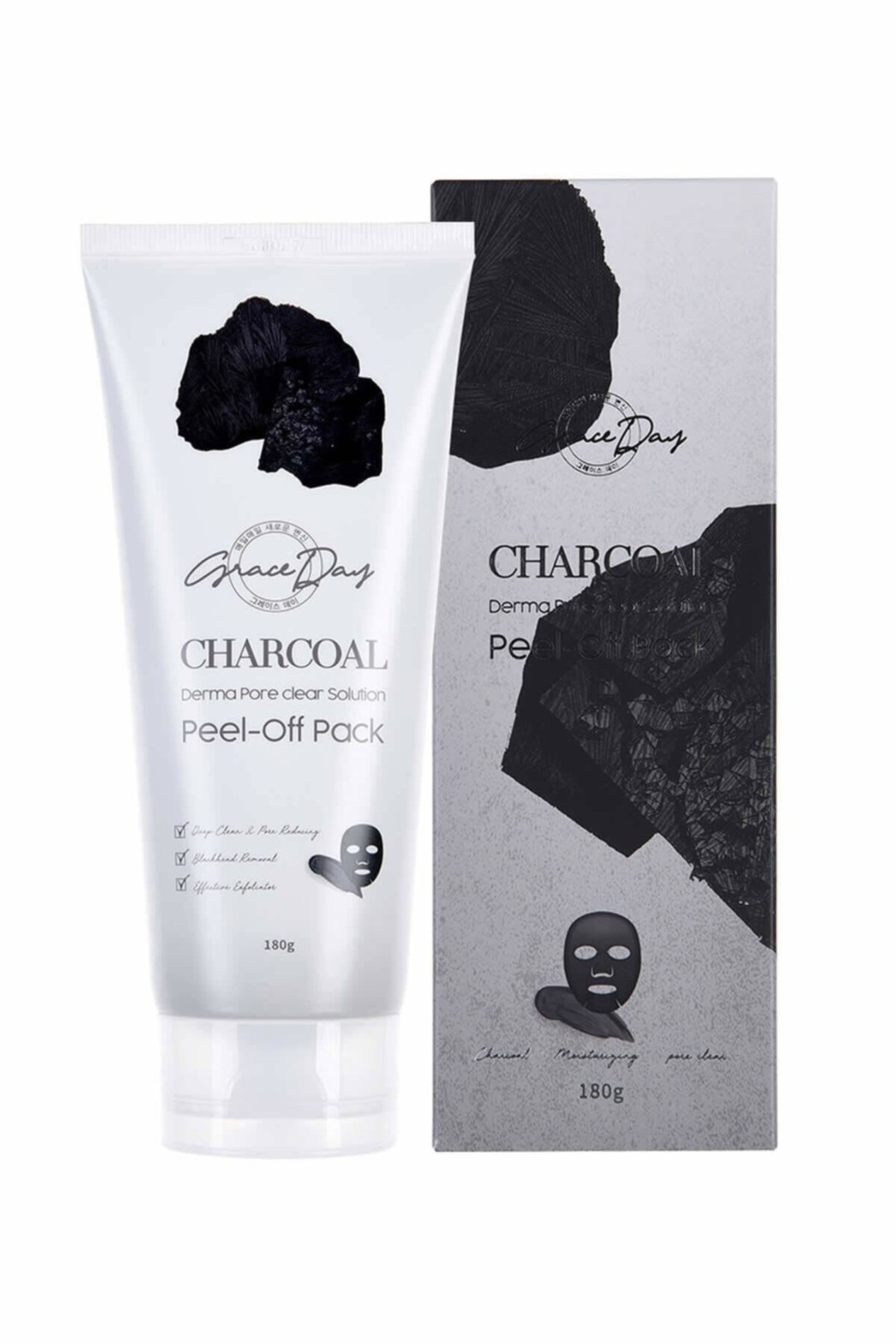 Grace Day Charcoal Derma Pore Clear Solution Peel-Off Pack