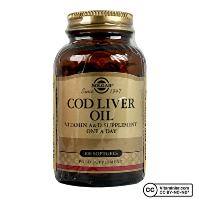 Solgar Cod Liver Oil 100 Softjel - Omega 3