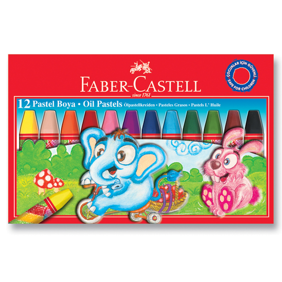 Faber Castell Pastel Boya Karton Kutu 12 Renk 125312  Nezih
