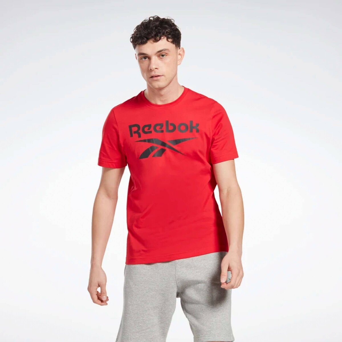 Reebok RI Big Logo Tee Kırmızı Erkek Kısa Kol T-Shirt 101482068  Reebok