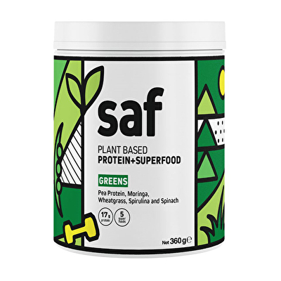 Saf Bitkisel Protein + Superfood Greens Mix 360 Gr - Bitkisel Protein