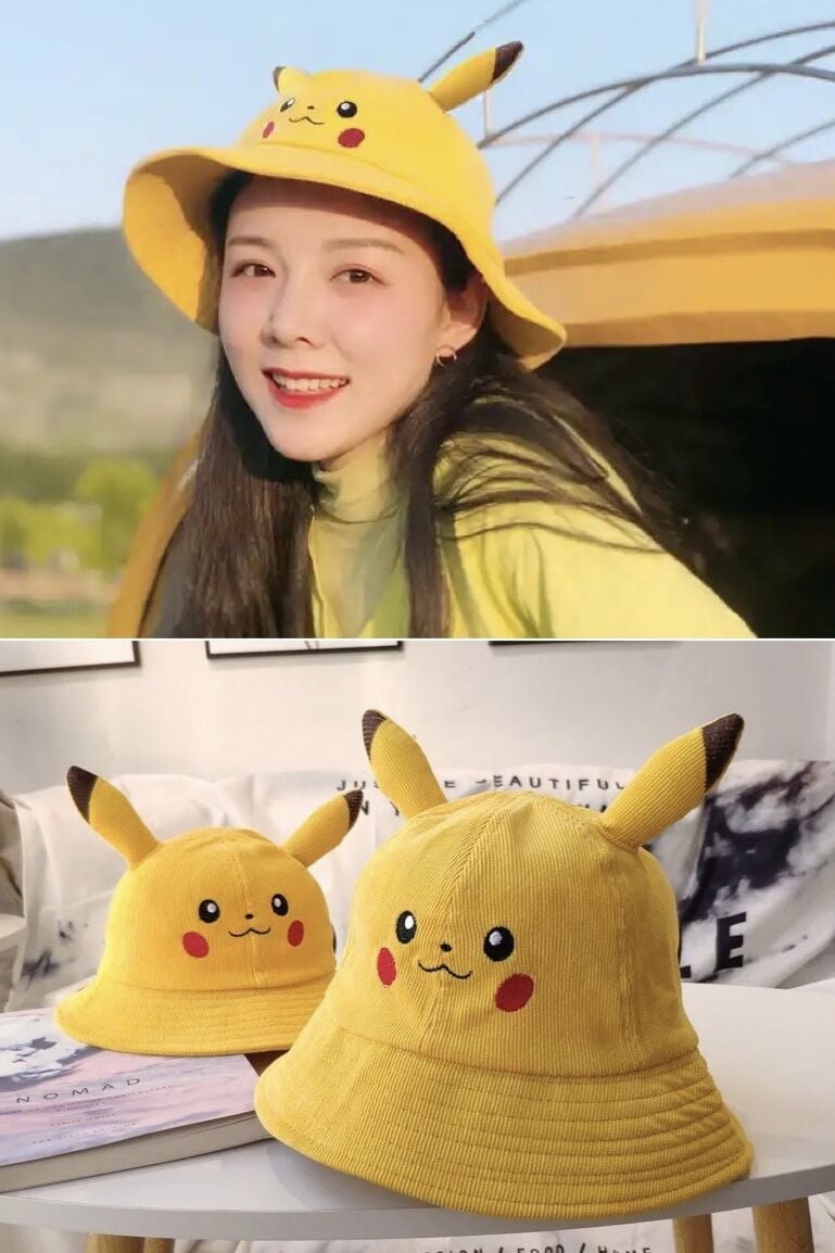 Sarı Pikachu Balıkçı Şapka