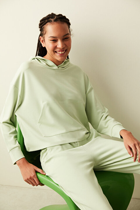 Mint Yeşili Modal Sweatshirt PH00R64U23IY-MN44 - MINT YESILI