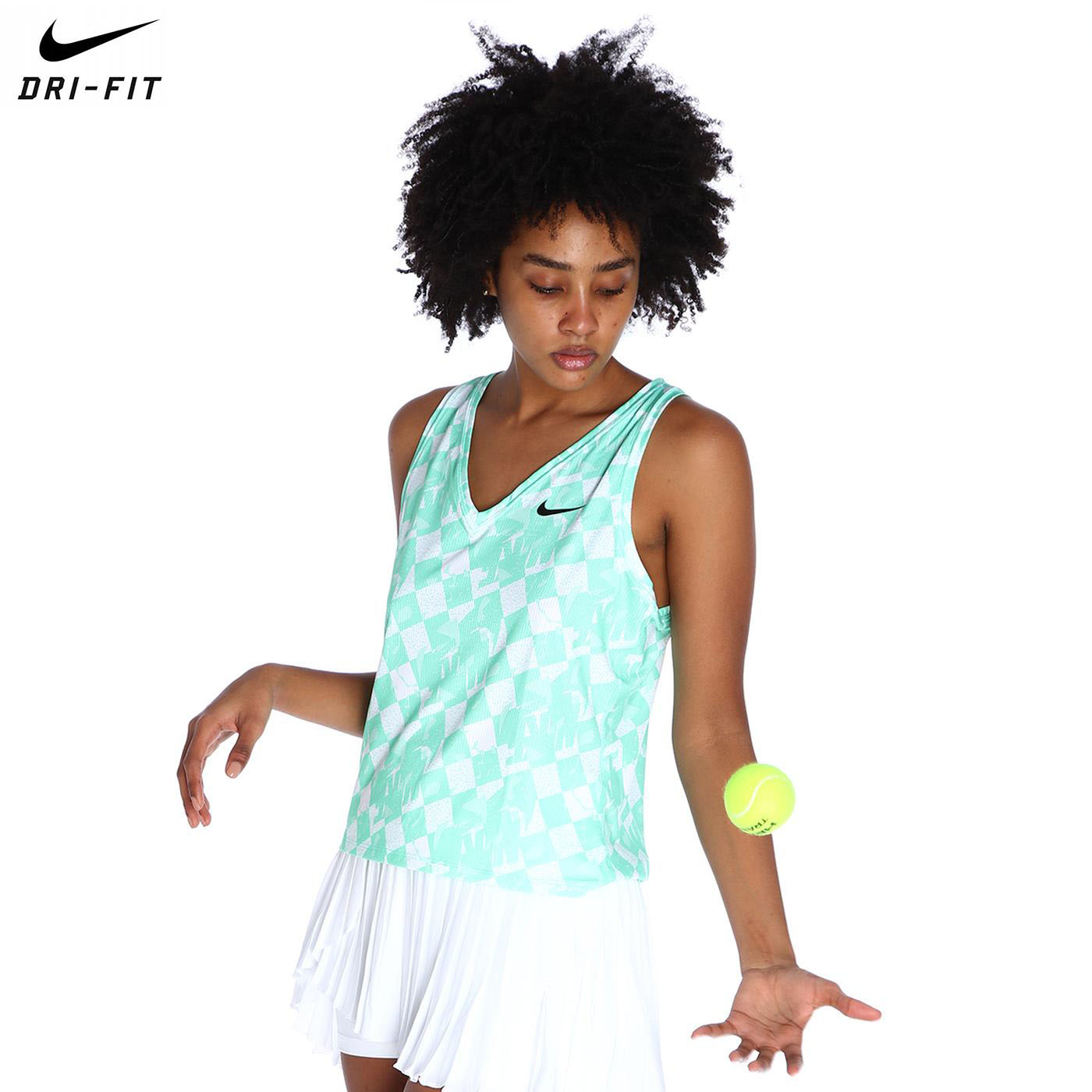 Nike Dri-Fit Kadın Yeşil Tenis Atlet DQ6807-342
