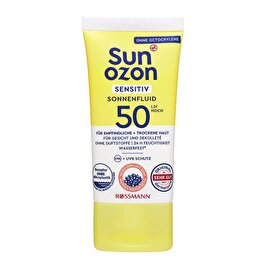Sunozon Güneş Koruyucu Yüz Kremi Sensitive 50SPF Hassas Cilt 50 ml