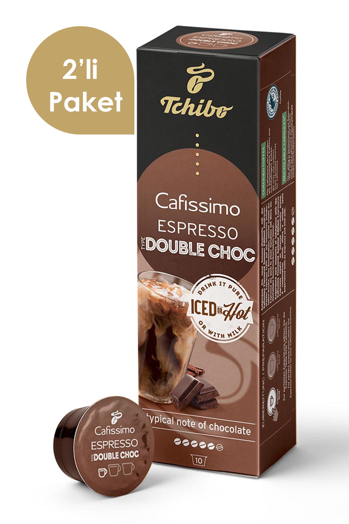 Tchibo Cafissimo Espresso Double Choc Aromalı 2x10 Adet Kapsül Kahve ,