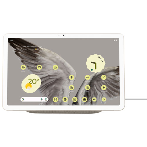 Google Pixel 10.95 128GB Tablet with Charging Speaker Dock - Porcelain