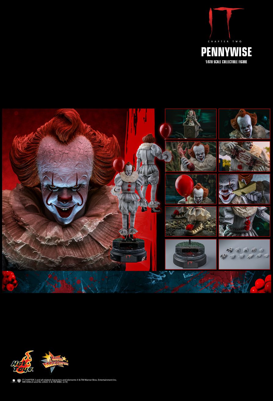 Hot Toys MMS555 - It Chapter Two - Pennywise