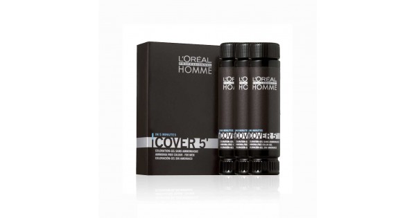 LOREAL HOMME Cover 5 Erkeklere Özel Doğal Beyaz Kapatıcı Jel Saç Boyası 3x50ml