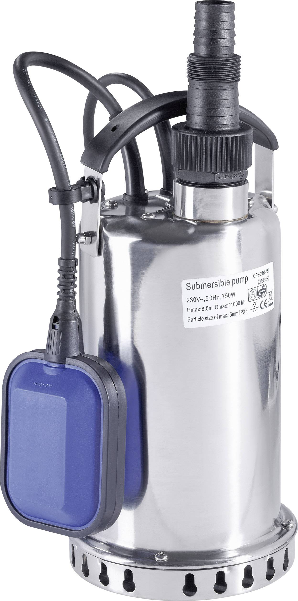 Renkforce 1529145 Clean water submersible pump 11000 l/h 8.5 m