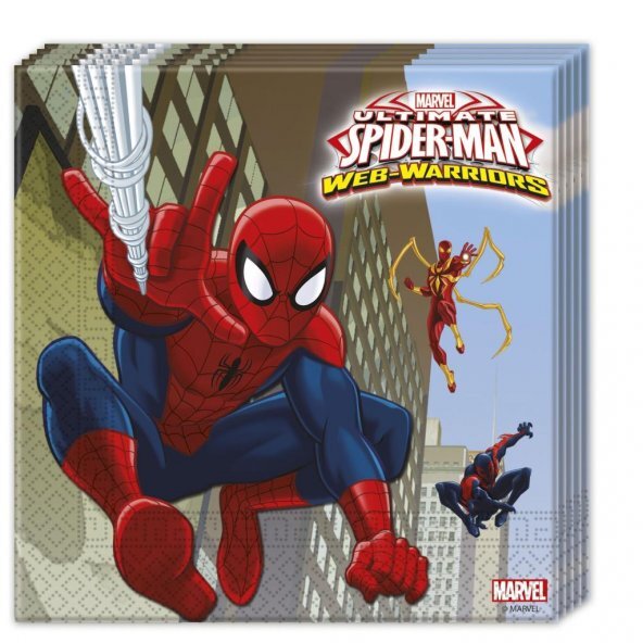 Spiderman Peçete Örümcek Adam Doğum Günü Parti