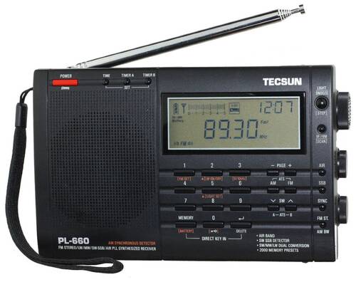 Tecsun PL-660 Dünya Radyosu (siyah) Radyo Tecsun