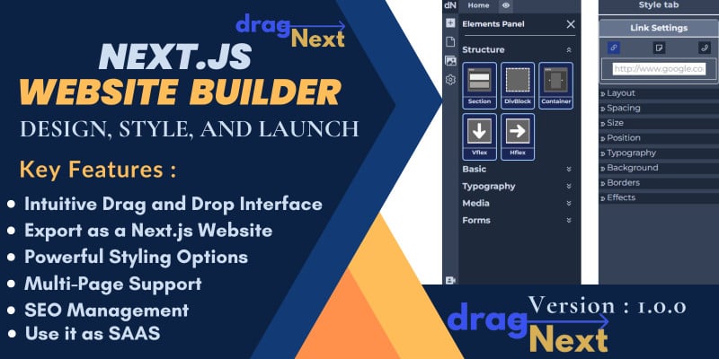 dragNext- A DnD Next.js Website Builder by TanmoySen