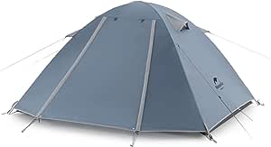 Naturehike P-Serisi Kamp Çadırı 4 Mevsimde 2-3 Kişilik, Ultra Hafif Sırt Çadırı, Açık Hava Etkinlikleri için Anti-UV Aile Çadırı : Spor ve Outdoor