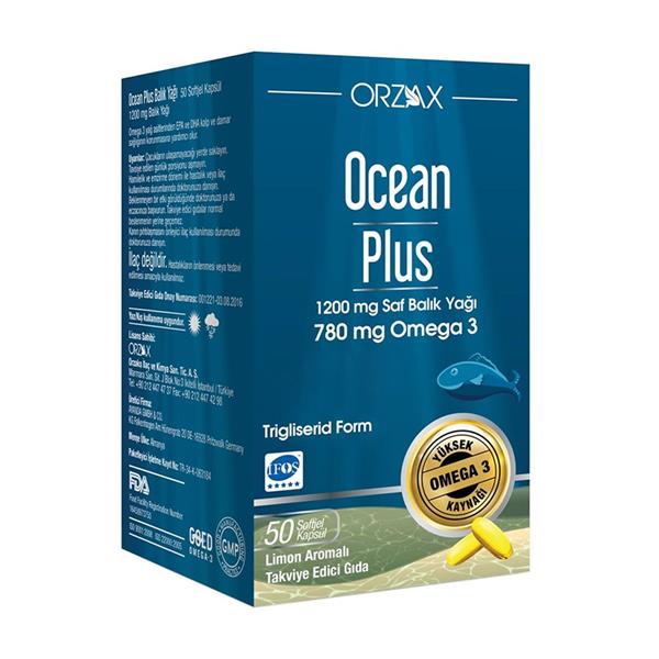 Ocean Plus Balık Yağı 50 Kapsül  En Uygun