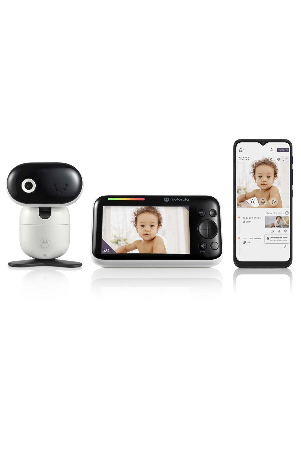 PİP1510 FHD Wifi Connect Kameralı Bebek Telsizi Siyah Beyaz 0 Ay+