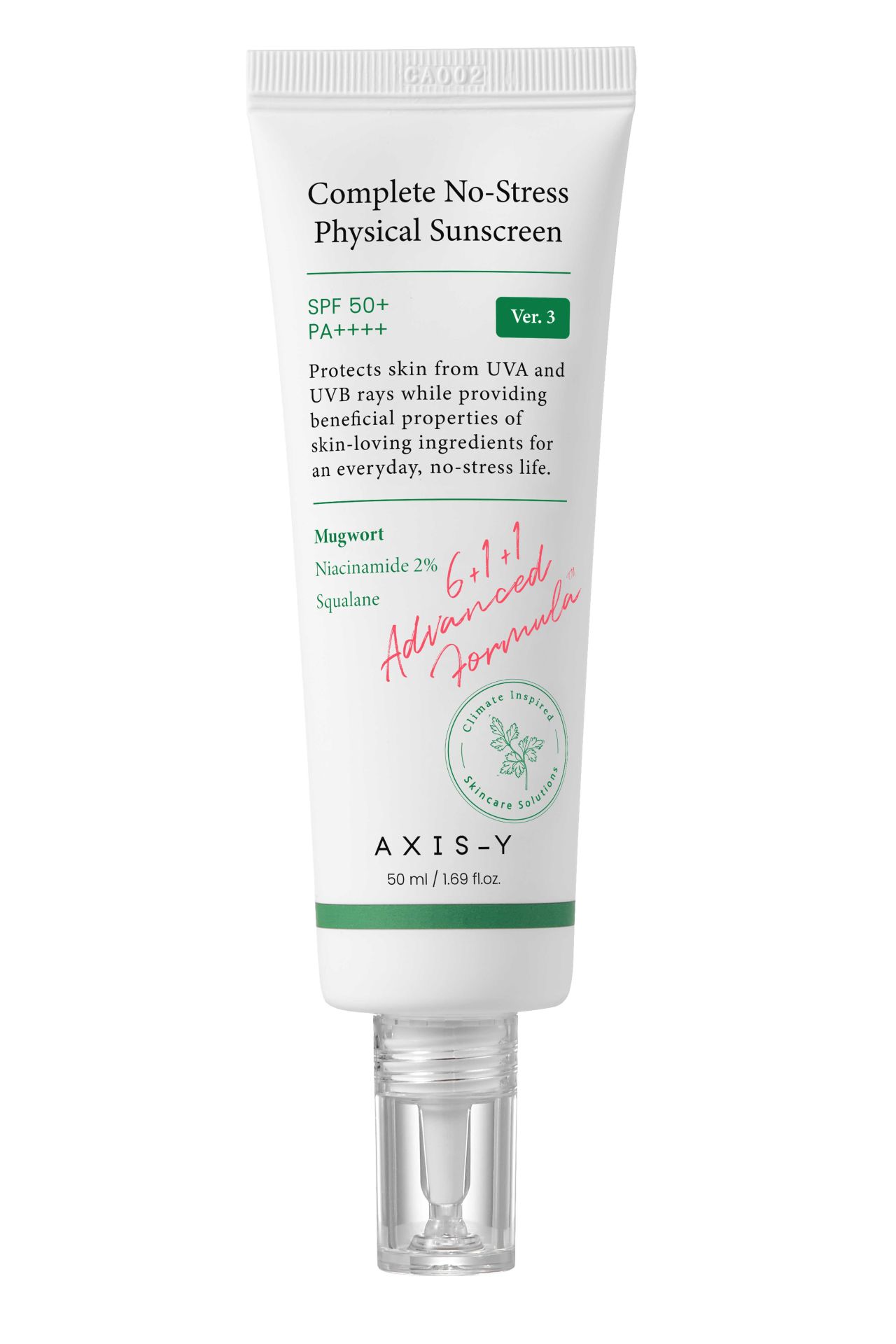 AXIS-Y Complete No-Stress Physical Sunscreen (V3) 50 ml