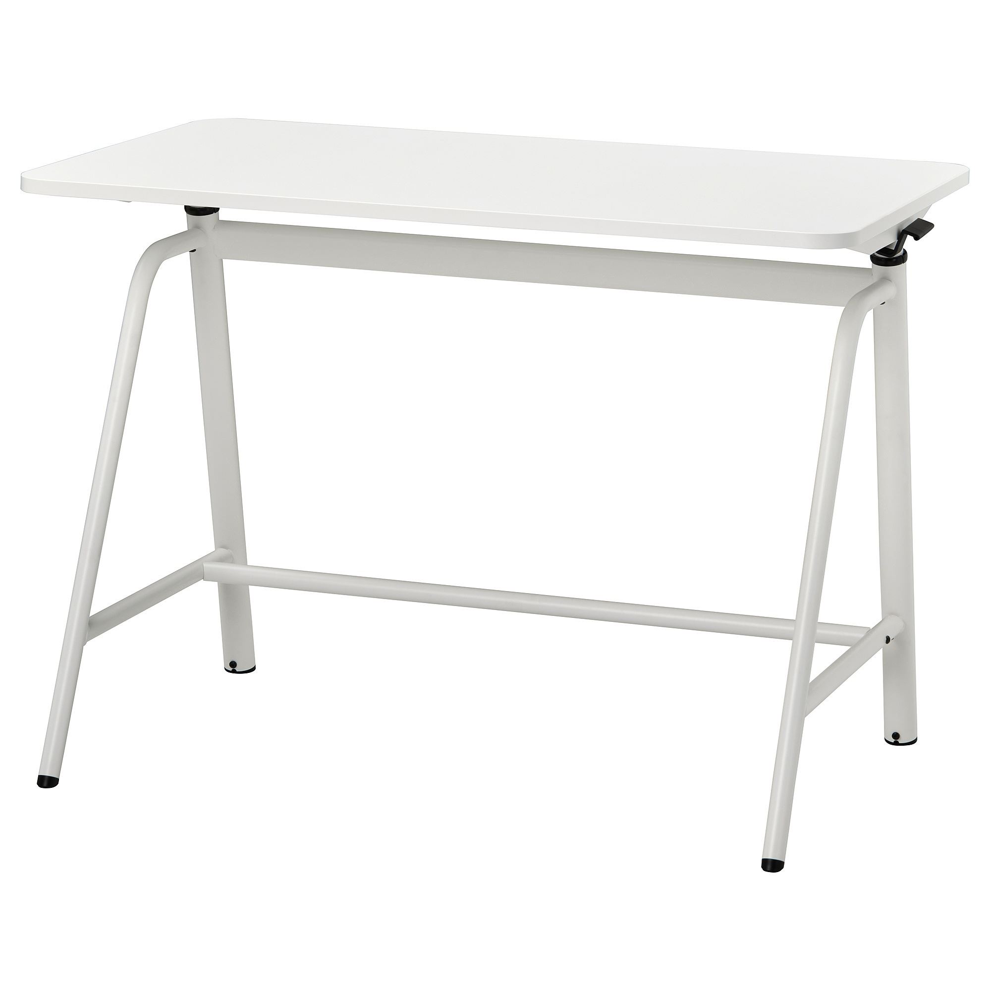 GLADHÖJDEN beyaz 100x60 cm yüksekliği ayarlanabilen çalışma masası