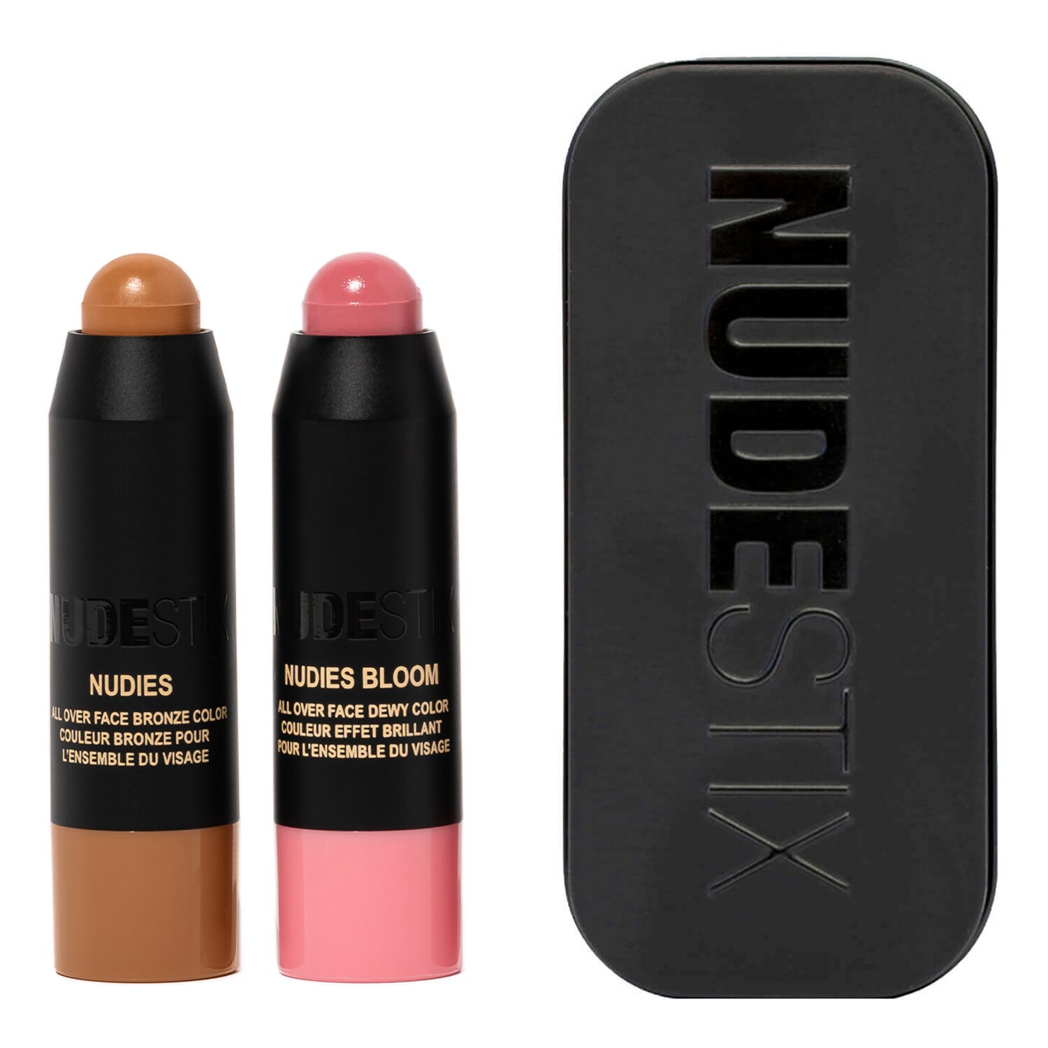 NUDESTIX  Pink Blush  Nude Bronze - Mini Krem ​​Stick ikilisi