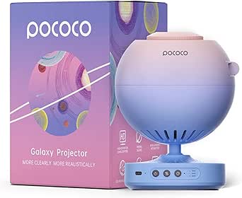 Pococo Yıldızlı Gökyüzü Projektörü, Ev Planetaryum Gerçek Yıldızlı Gökyüzü Galaxy Lambası Gece Lambası Bebek Çocuk Yetişkin Yıldız Projektör Parti Doğum Günü : Ev ve Yaşam