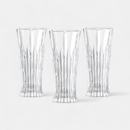 Glass In Love Prizma Desenli Meşrubat Bardağı 3lü 230 Cc