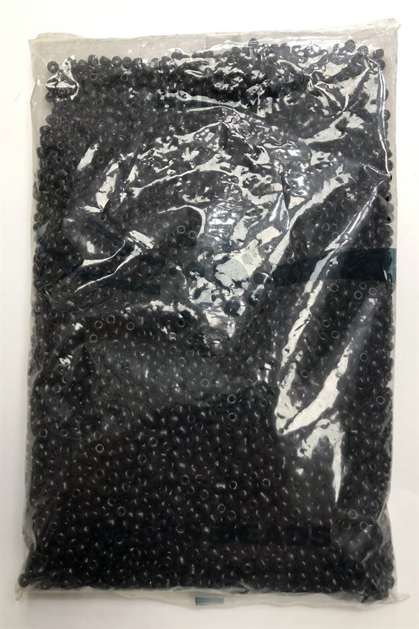 Siyah Kum Boncuk 4 mm 500 gr