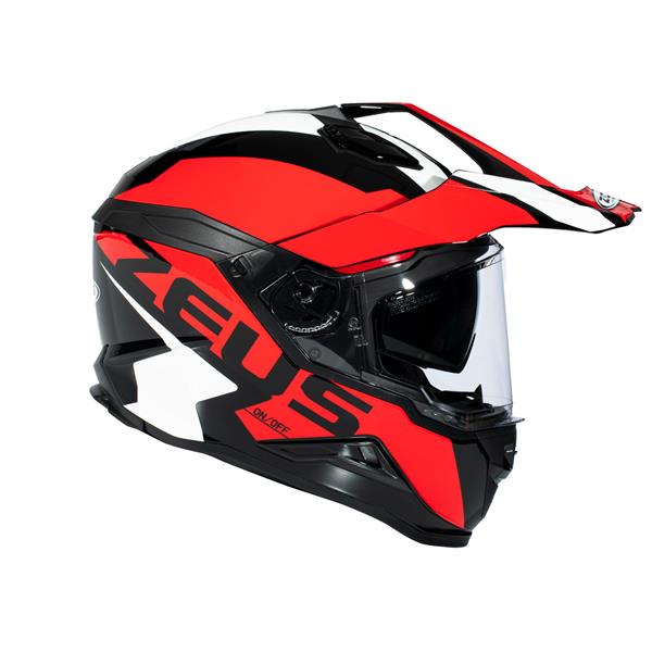 Zeus ZS-913 Solid Black BF8-Red Kapalı Kask