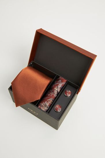 Buy Tie, Pocket Square and Cufflinks Gift Set