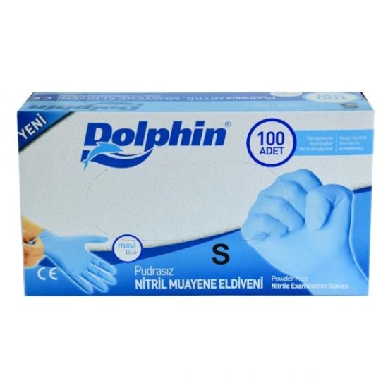 Dolphin Mavi Nitril Pudrasız Eldiven  EB