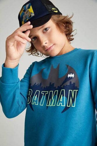 Mavi Erkek Çocuk - Genç Erkek Erkek Çocuk Batman Bisiklet Yaka Sweatshirt 2641165