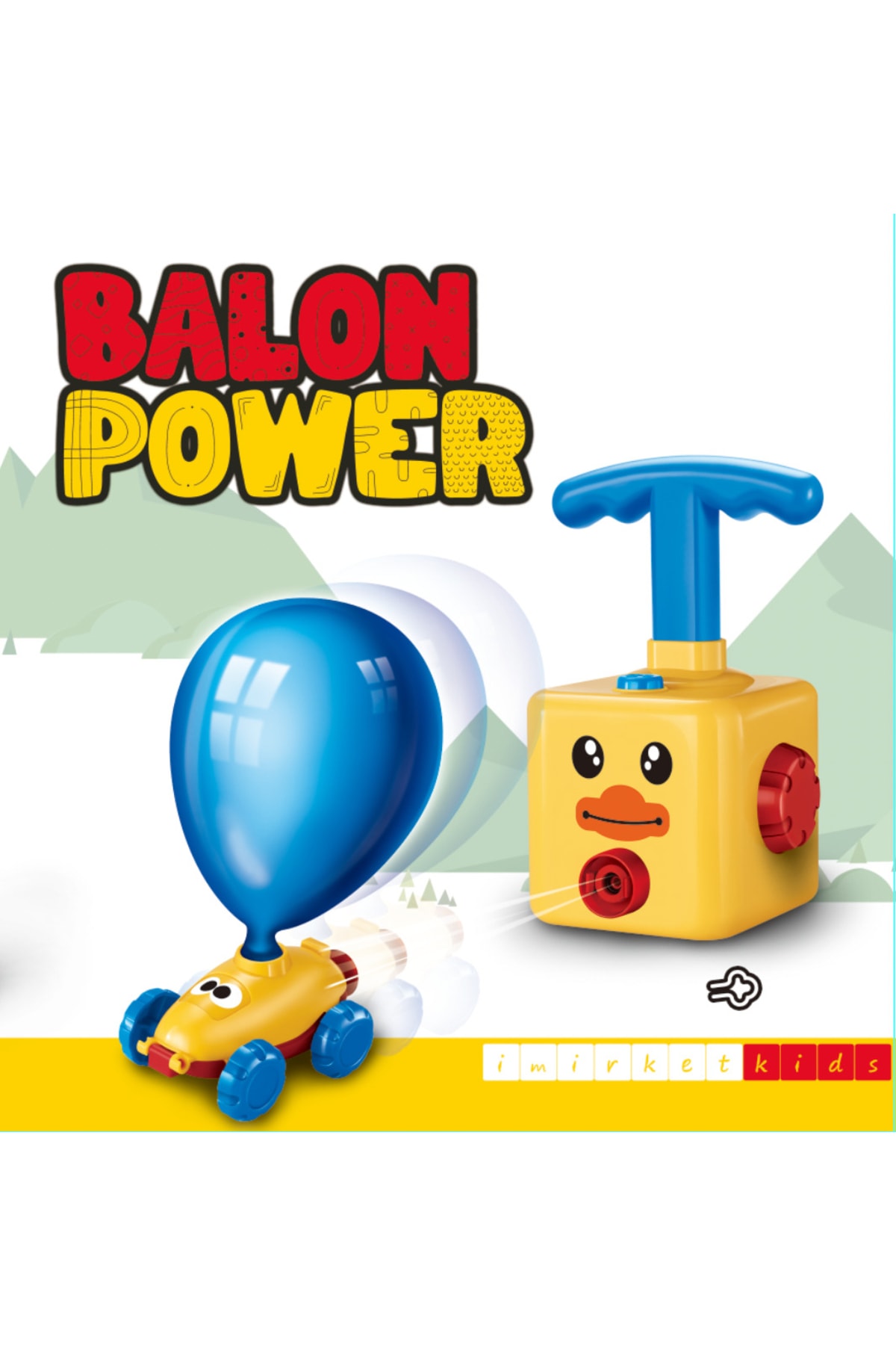 Balonpower Eğitici Oyuncak Seti Sarı Duck ,
