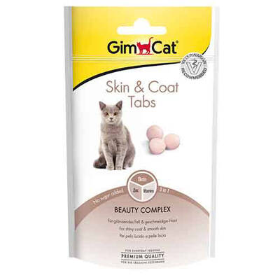 Gimcat Skin&Coat Tabs Deri&Tüy Sağlığı Kedi Ödül Tableti 40 Gr