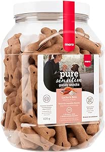 MERA Pure Sensitive Somonlu ve Pirinçli Köpek Bisküvisi 600 Gram : Evcil Hayvan Ürünleri