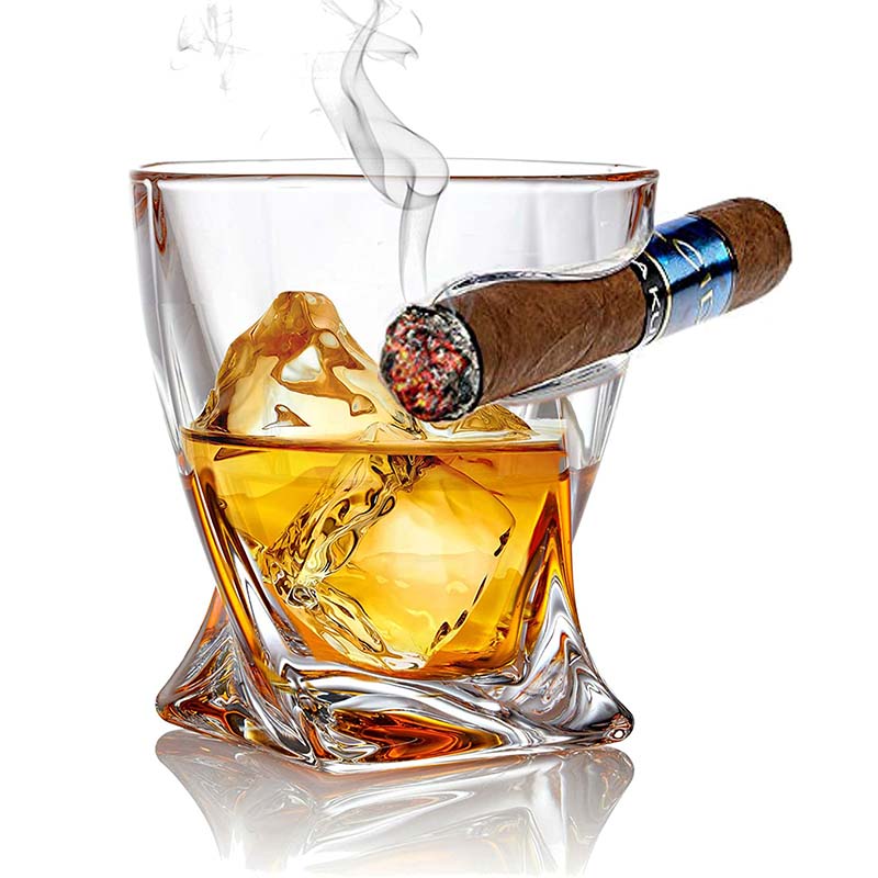 Cigar Glass V2  Özel Tasarım Puro Yuvalı Viski Bardağı - Store