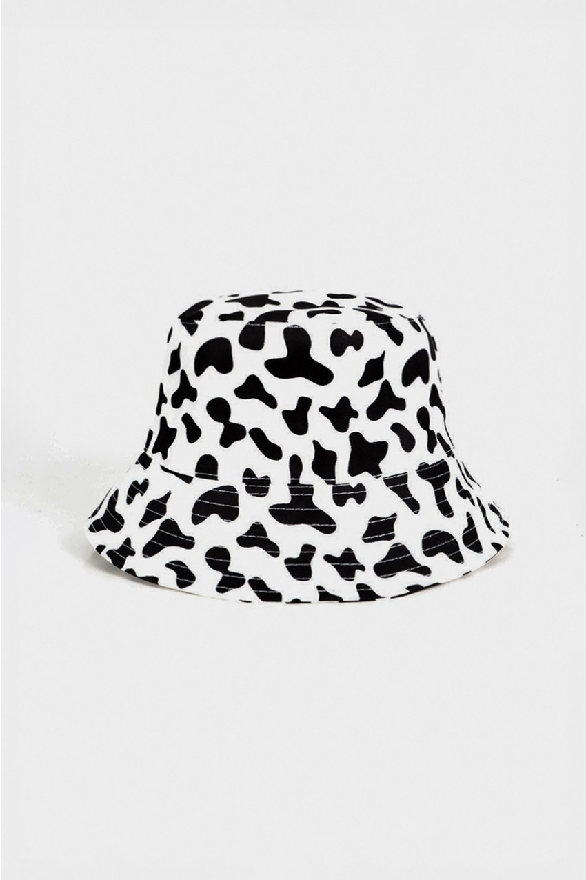 Cow Pattern Unisex Bucket Şapka FT1795BY, SUPER RARE, FT1795BY