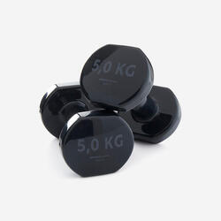 5 kg Demir Dambıl - 2 Adet - Siyah - Fitness Hafif Antrenman