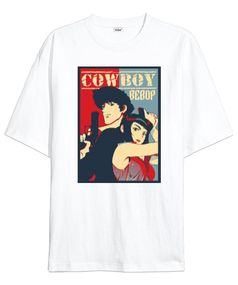 Cowboy Bebop Oversize Unisex Tişört Oversize Unisex Tişört Tasarımları Tisho Tisho Dükkan