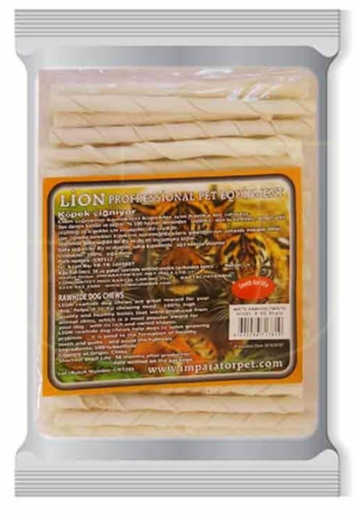 Lion Sütlü Burgulu Çubuk Kemik 5-6 Gr 50li Paket